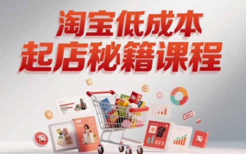 淘宝低成本起店系统课，助你快速起店，实现弯道超车插图