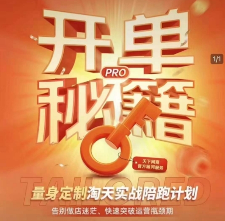 淘宝开单秘籍PRO，量身定制淘天实战陪跑计划，告别做店迷茫、快速突破运营瓶颈期插图