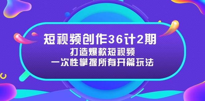 短视频创作36计2期：打造爆款短视频所需的各类开篇技巧，提升视频吸引力插图