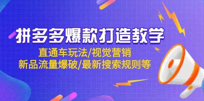 拼多多爆款打造教学：直通车玩法/视觉营销/新品流量爆破/最新搜索规则等插图