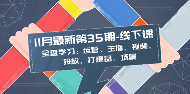 11月最新-35期-线下课：全盘学习：运营、主播、视频、投放、打爆品、场景插图