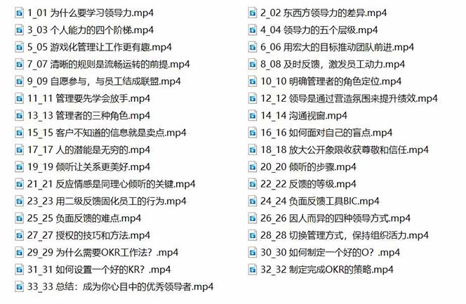 管理者必学的领导力课：教你解决团队沟通和激励难题（33节课）插图1