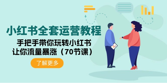 小红书全套运营教程：手把手带你玩转小红书，让你流量暴涨（70节课）插图