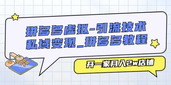 拼多多虚拟-引流技术与私域变现插图