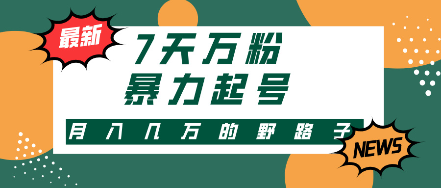 3-7天万粉，快手暴力起号，多种变现方式，新手小白秒上手，单月变现几…插图