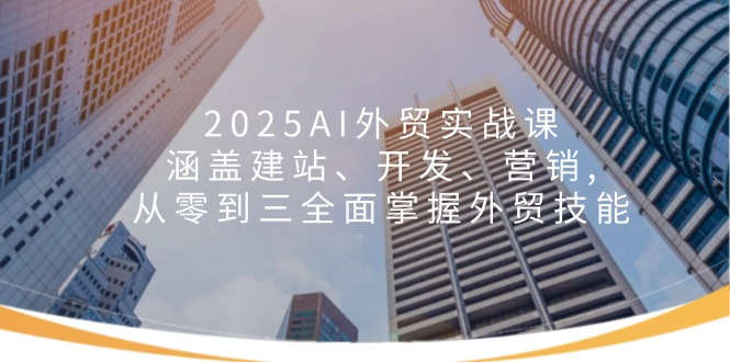 2025AI外贸实战课：涵盖建站、开发、营销, 从零到三全面掌握外贸技能插图