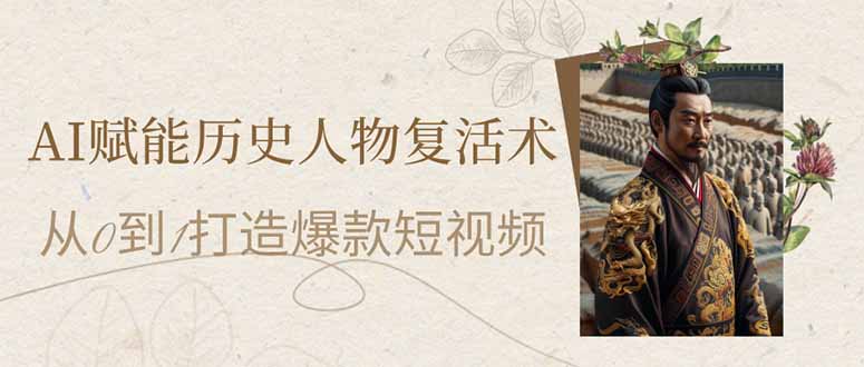AI赋能历史人物复活术：从0到1打造爆款短视频插图