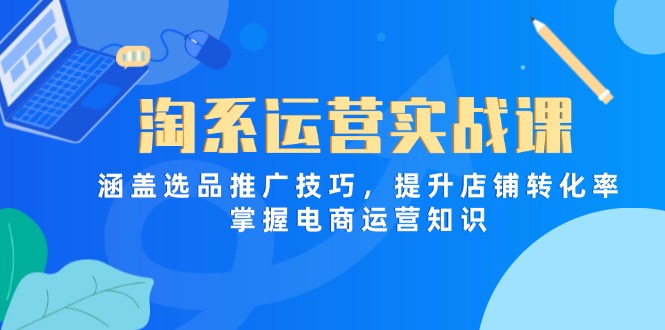 淘系运营实战课，涵盖选品推广技巧，提升店铺转化率，掌握电商运营知识插图