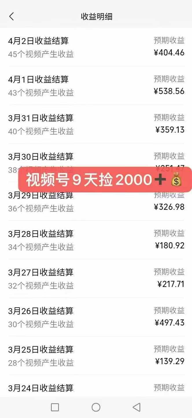 全新托管躺赚项目，微信视频号公众号托管代运营，每天五分钟，收益大几百插图5