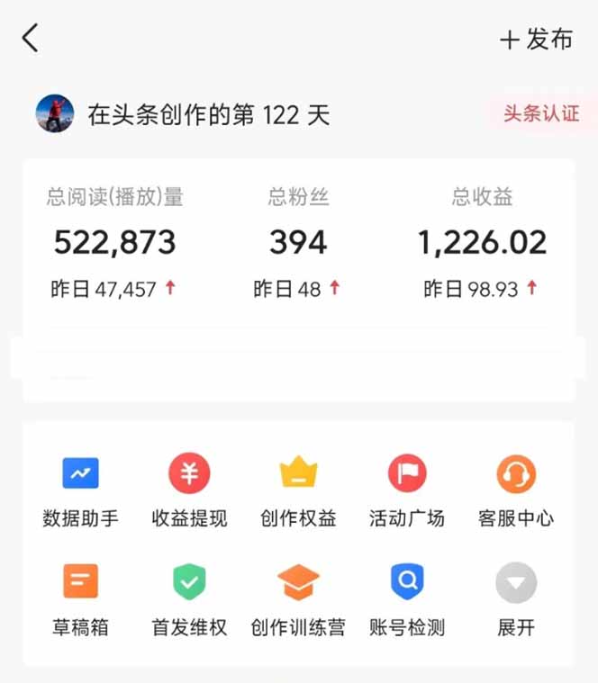 头条号托管躺赚项目，长期稳定，可做五年，每天十分钟，收益几百块插图2
