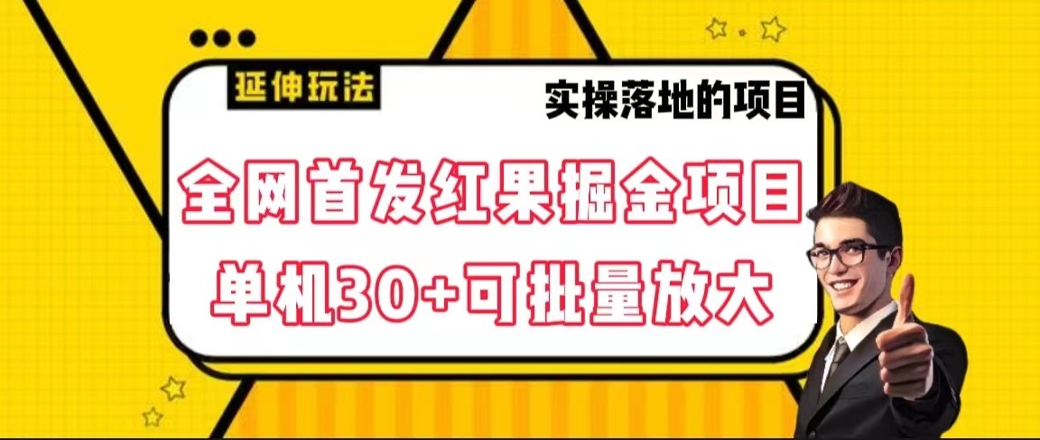 全网首发红果掘金项目，简单操作单机30＋可批量放大插图