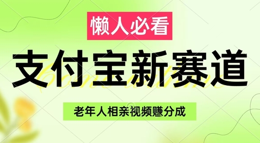 支付宝新赛道，利用老年人相亲视频，挣分成收益，轻松月入过W，操作简单插图