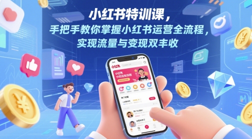 小红书特训课，手把手教你掌握小红书运营全流程，实现流量与变现双丰收插图