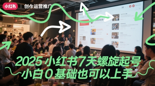 2025小红书7天螺旋起号，小白0基础也可以上手插图