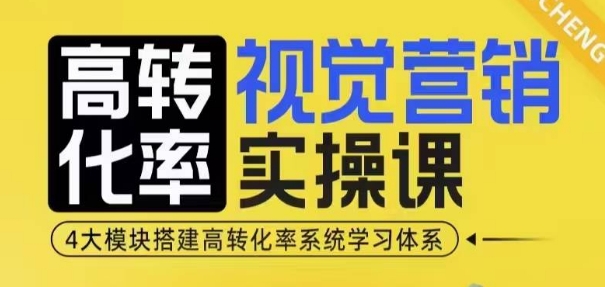 高转化率·视觉营销实操课，4大模块搭建高转化率系统学习体系插图
