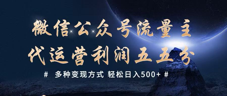 公众号流量主代运营  多种变现方式 轻松日入500+插图