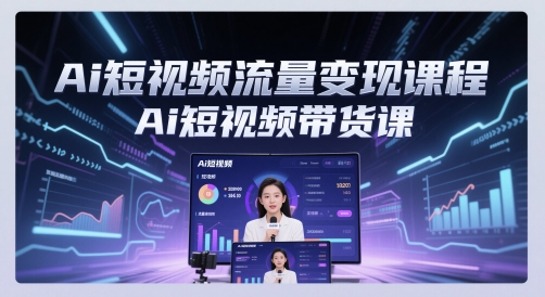 Ai短视频流量变现课程，Ai短视频带货课插图