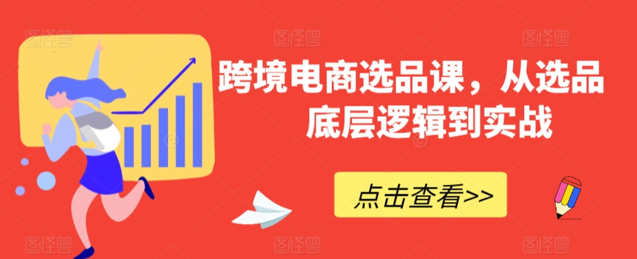 跨境电商选品课，从选品到底层逻辑到实战插图