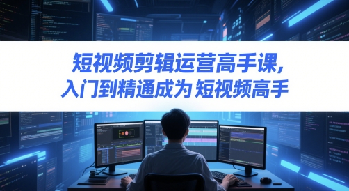 短视频剪辑运营高手课，入门到精通成为短视频高手插图