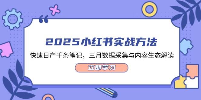2025小红书实战方法，快速日产千条笔记，三月数据采集与内容生态解读插图