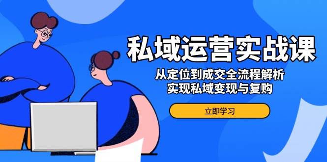 私域运营实战课，从定位到成交全流程解析，实现私域变现与复购插图
