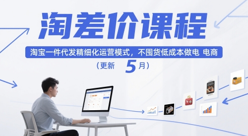淘差价课程，淘宝一件代发精细化运营模式，不囤货低成本做电商（更新5月）插图