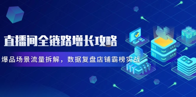 直播间全链路增长攻略，爆品场景流量拆解，数据复盘店铺霸榜实战插图