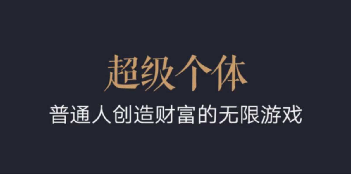 超级个体：2024-2025翻盘指南，普通人创造财富的无限游戏插图