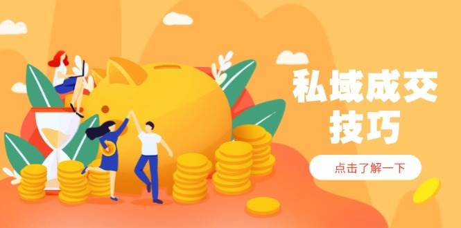 私域成交技巧，帮你从入门到精通，破解四大痛点，快速变现，轻松收钱插图