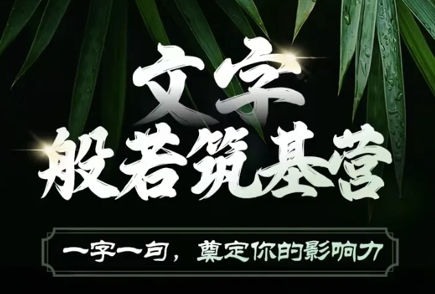 文字般若筑基营，用文字打造自己的影响力，写好文案 写出影响力 写出吸金力插图