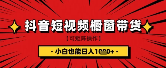 抖音短视频食品橱窗带货，小白轻松上手日入1k+插图
