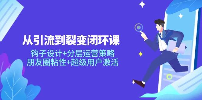 从引流到裂变闭环课：钩子设计+分层运营策略，朋友圈粘性+超级用户激活插图