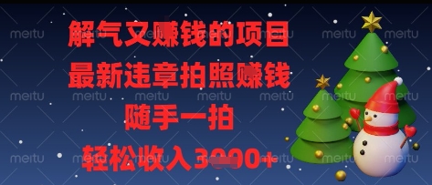 解气又挣钱的项目，最新违章拍照挣钱，随手一拍，轻松收入多张插图