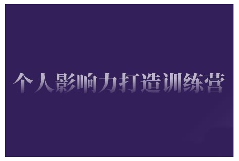 个人影响力打造训练营，掌握公域引流、私域运营、产品定位等核心技能，实现从0到1的个人IP蜕变插图