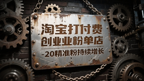 淘宝打付费创业粉单店每天稳定10-20精准粉持续增长插图