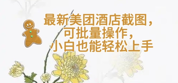 【轻云】最新美团酒店截图，可批量操作，小白也能轻松上手插图