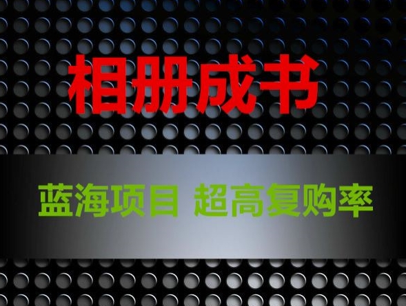 相册成书，蓝海项目，认真操作月入过万插图