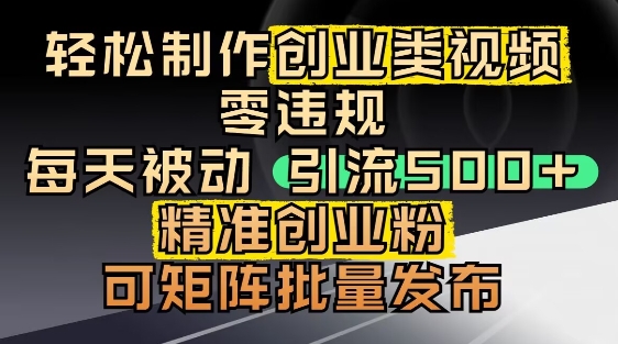 抖音引流创业粉，几分钟一个视频，非常暴力，小白直接可上手操作插图