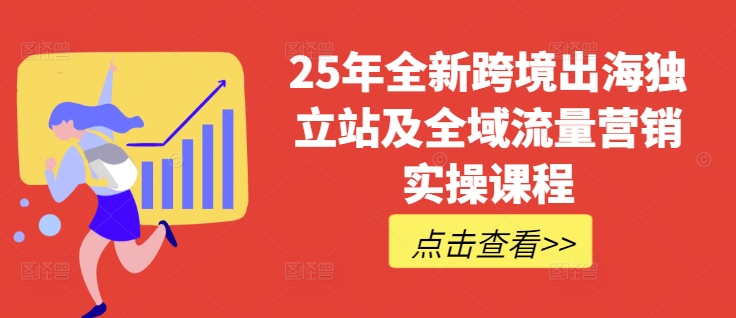 25年全新跨境出海独立站及全域流量营销实操课程，跨境电商独立站TIKTOK全域营销普货特货玩法大全插图