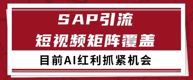 小红书某音sap赛道引流获客 自热矩阵日引200+插图