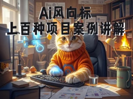 Ai风向标-附100种项目案例玩法-0基础小白到大神ai视频商业应用教学插图