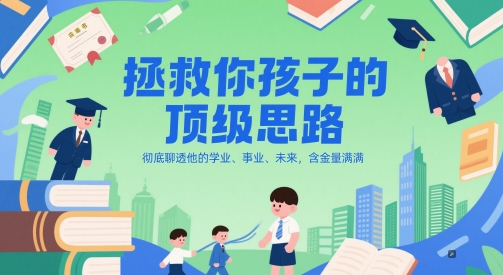付费文章：拯救你孩子的顶级思路，彻底聊透他的学业、事业、未来，含金量满满插图